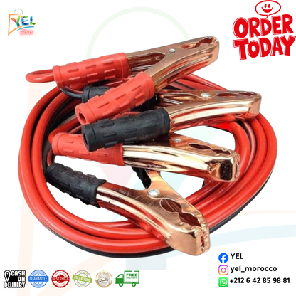 كابل بدء تشغيل 1200 أمبير - معزز سيارة احترافي 🚗⚡