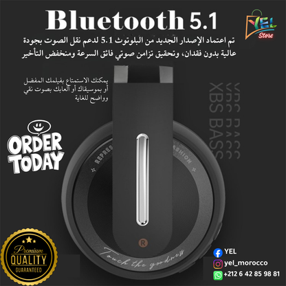 سماعات JOKO H-18 Bass™ Bluetooth - صوت عالي الدقة وعمر بطارية يصل إلى 30 ساعة 🎧
