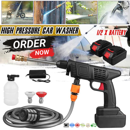 مسدس غسيل لاسلكي 48 فولت - غسالة ضغط عالي 🚗💦